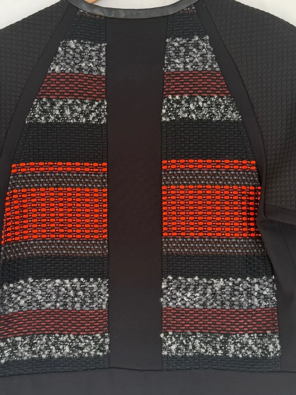 Yoana Baraschi Sz 8 Black Orange Quilted Tweed Five Star Shaper Jacket - Picture 8 of 11